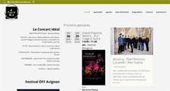 Desktop Screenshot of leconcertideal.com